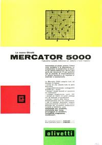Pubblicità Olivetti Mercator 5000 del 1962
